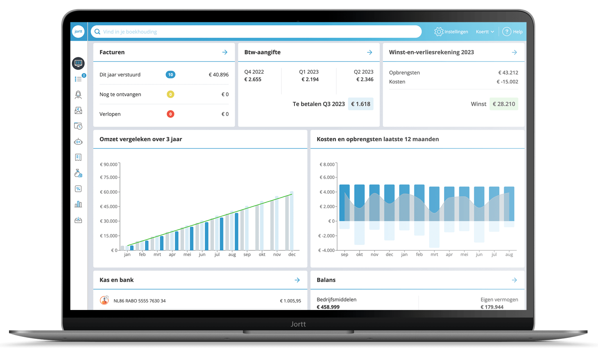 Jortt Dashboard Laptop