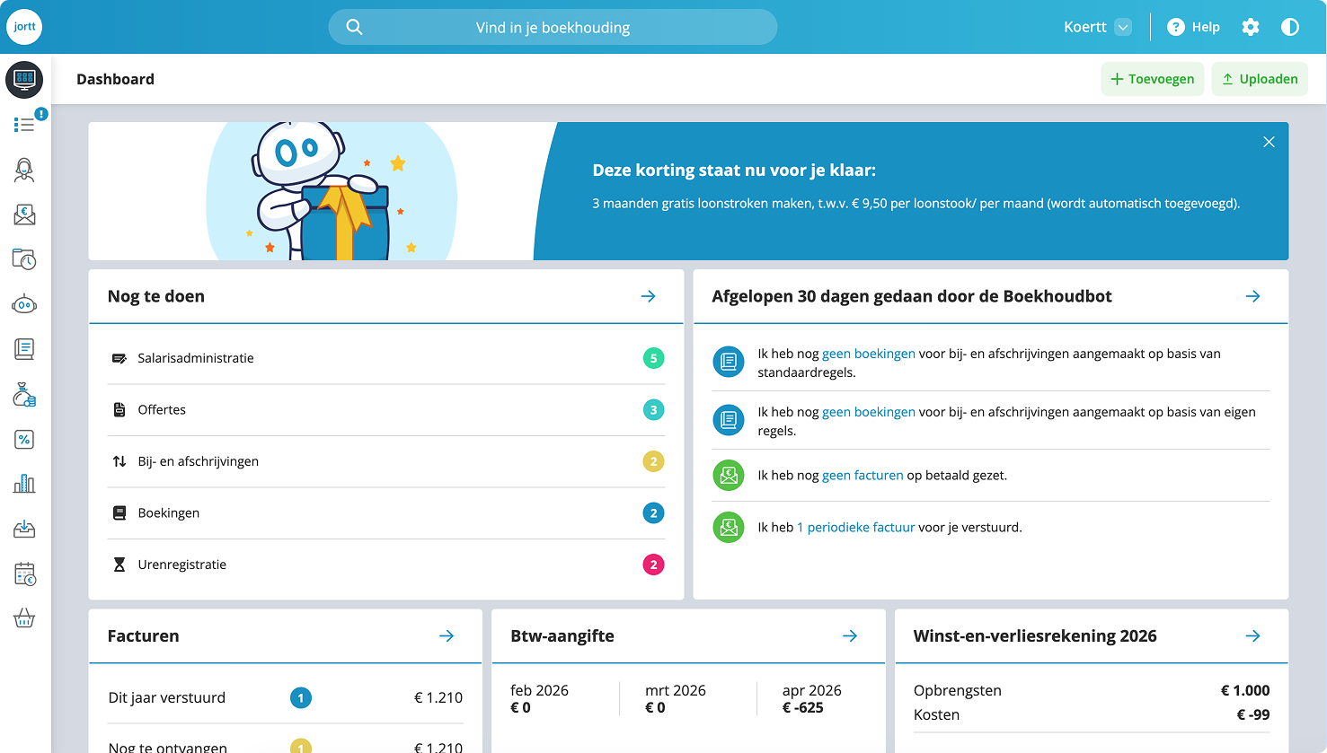 Jortt Boekhouden App