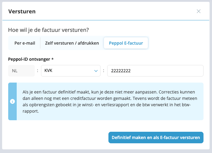 Kies voor Peppol e-factuur