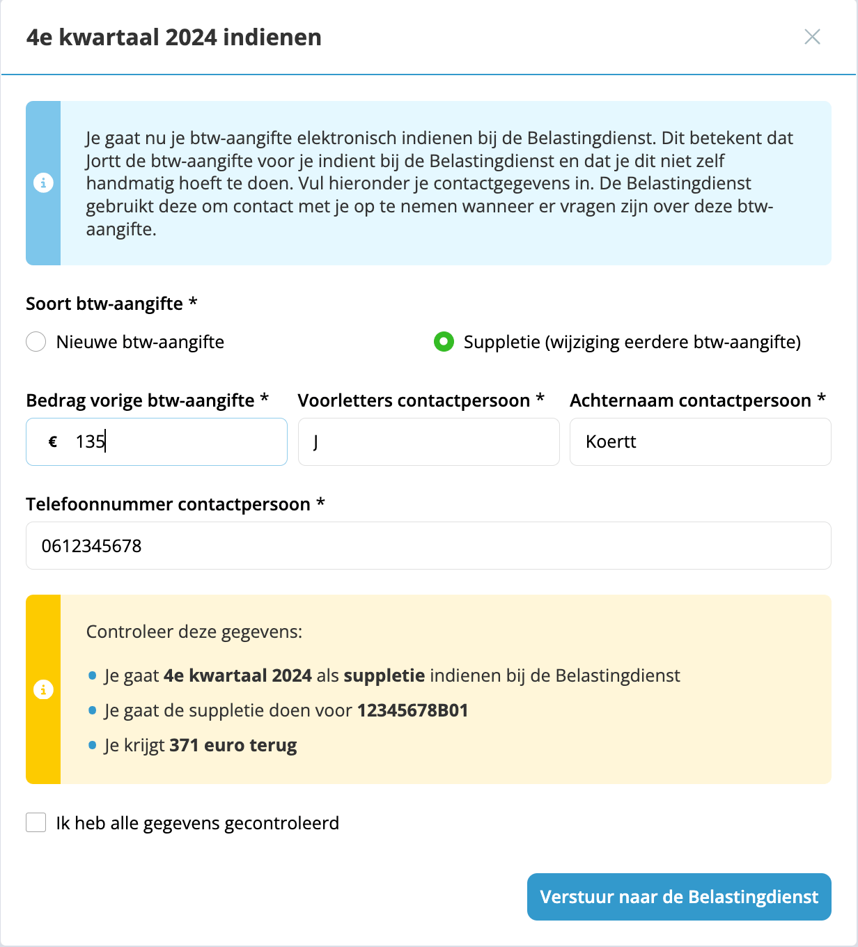 suppletie boekhoudprogramma jortt